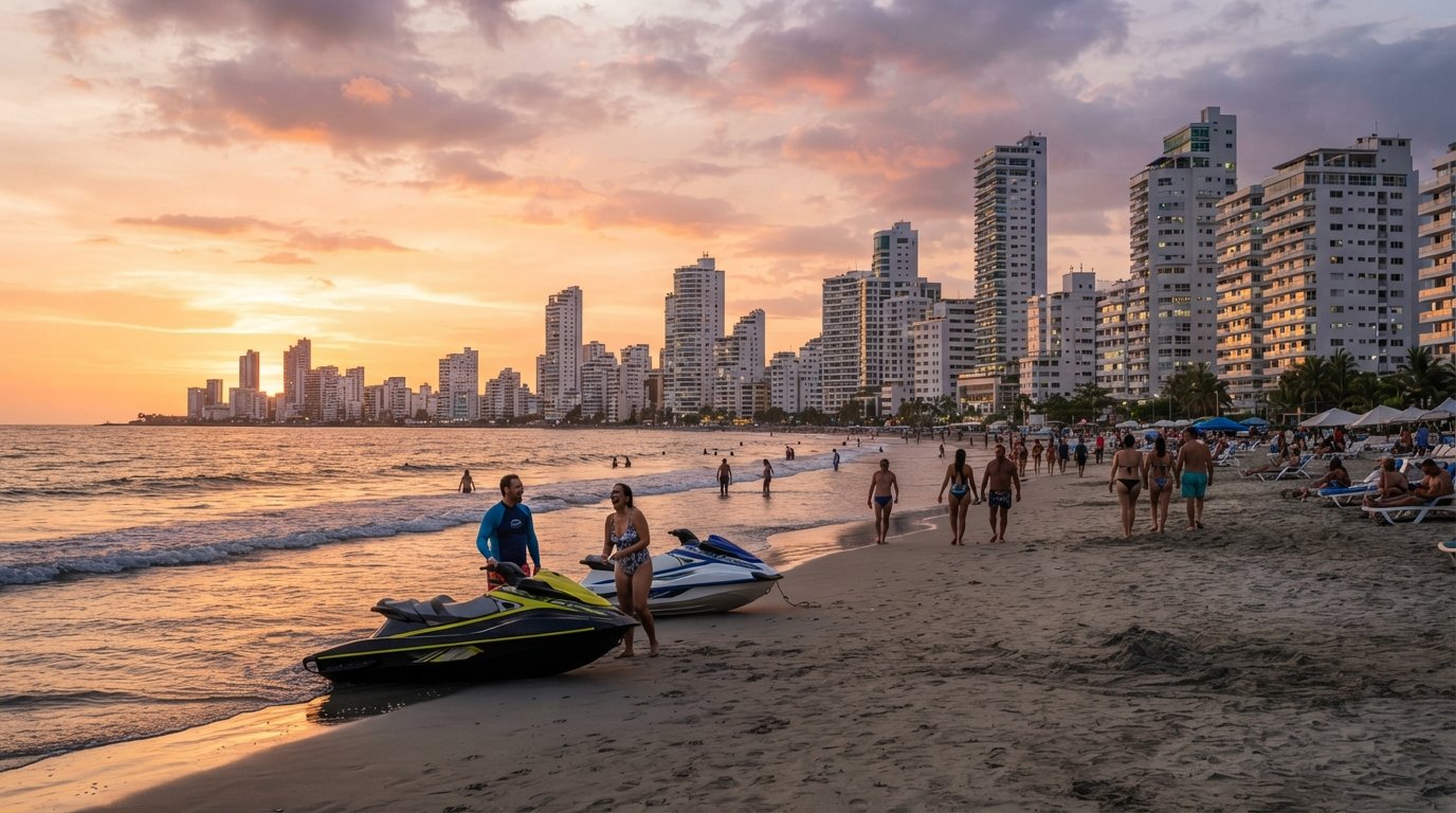 Bocagrande, Cartagena: towers, beach days and sunset walks on the Caribbean edge